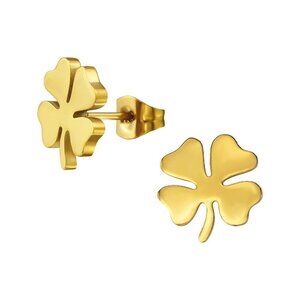 14K Gold Surgical Steel Cover Stud Earrings 11mm